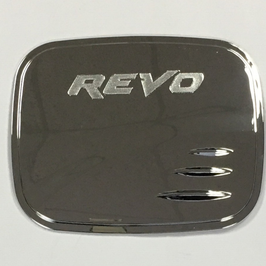 Toyota Hilux Revo Fuel Tank Cover Red/Black Chrome Model 2018