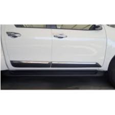 Toyota Hilux Revo Door Molding Mat black with Chrome Model 2017-2021