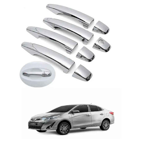 Toyota Yaris Door Handle Chrome Covers - Model 2020-2021