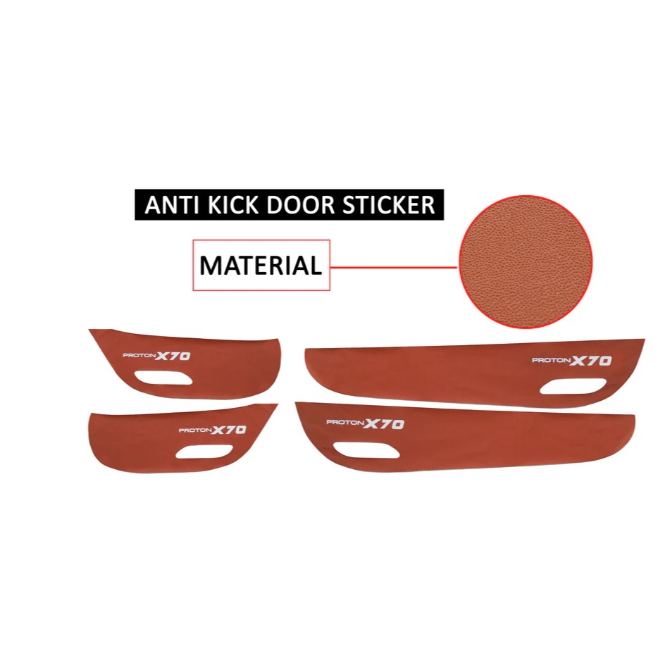 Proton X70 - Anti Kick Door Sticker PU