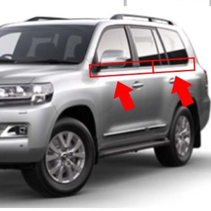 Toyota Land Cruiser Fj200 Weather Strip/Window Trim Twn Model 2007-2015