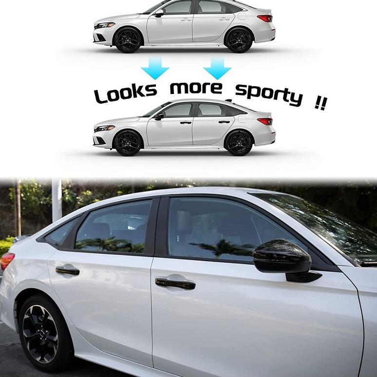 Honda Civic Door Handle Cover Black Model 2022-2023