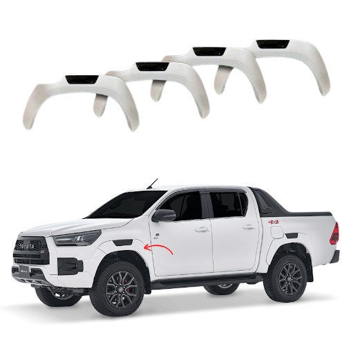Toyota Hilux Revo Over Fender Rocco White  / Black Model 2017-2021 (PK)