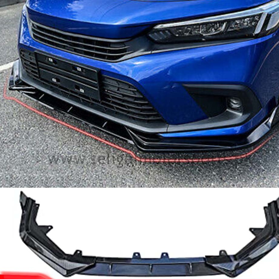 Honda Civic Front Bumper Splitter Carbon Fiber Model 2022-2023