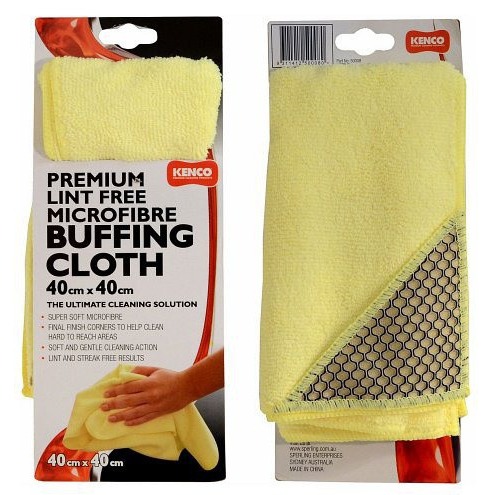Kenco Premium Microfiber Buffing Cloth 40x40cm