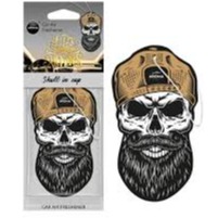 Aroma Car Air Freshener Card Los Muertos Series - Skull in Cap