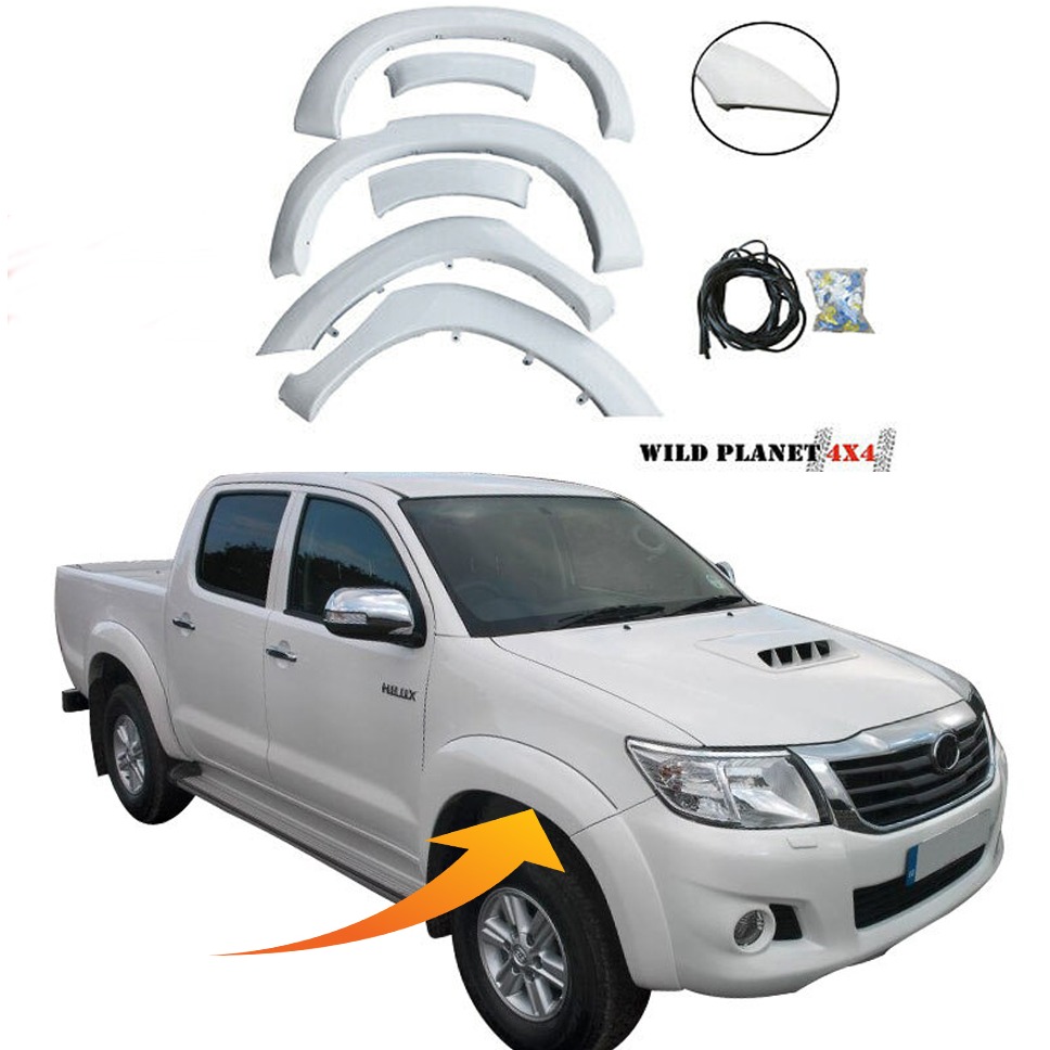 Toyota Hilux Vigo Over Fender White Model 2005-2016
