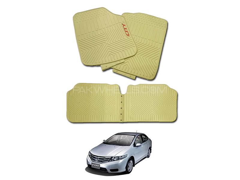 Honda BRV Rubber Floor Mat Beige (Imported) Model 2017-2021