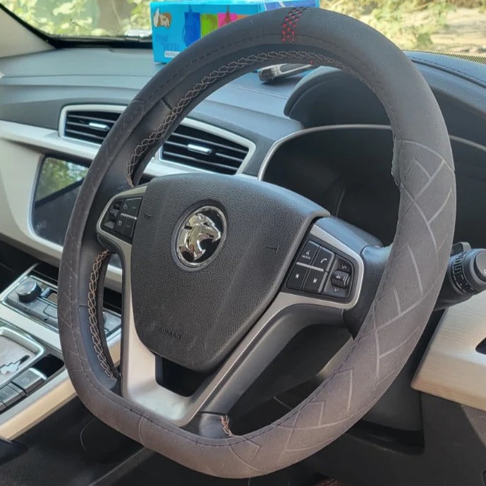 Steering Cover D Black/Red - 1114