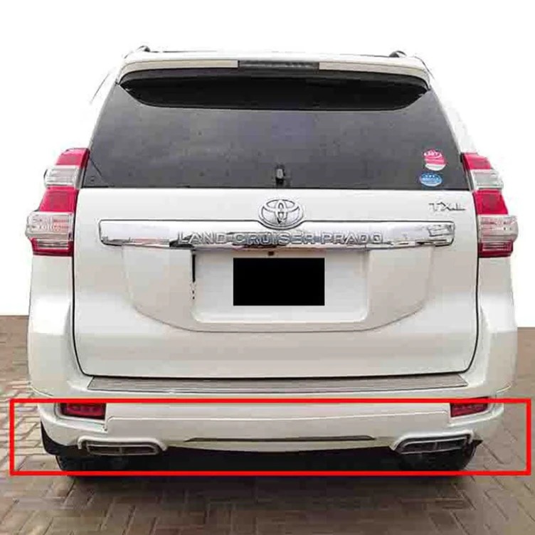 Toyota Prado FJ150 Back Body Kit / Lip Dual Exhaust (White) 2008-2016