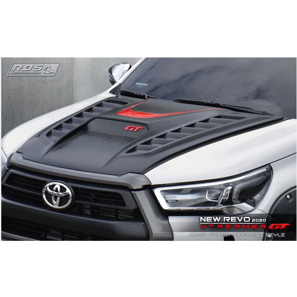 Toyota Hilux Revo Bonnet Scoop GT Style Black  Model 2017-2021