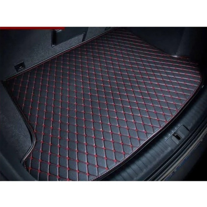 Toyota Prius 7D Eco Trunk Mat Black with Black Stitch Model 2009-2018