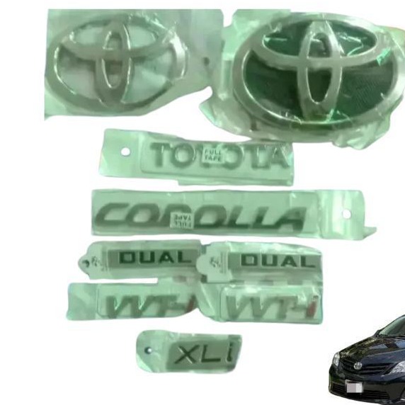 Corolla Trunk Monogram "DUEL" Chrome Genuine