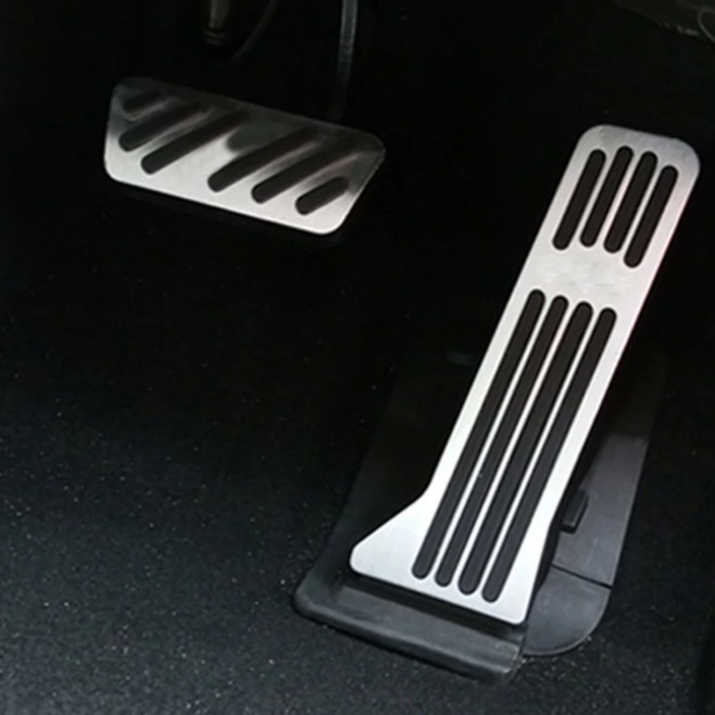 Oshan X7 Pedal Covers 2pcs Silver Black