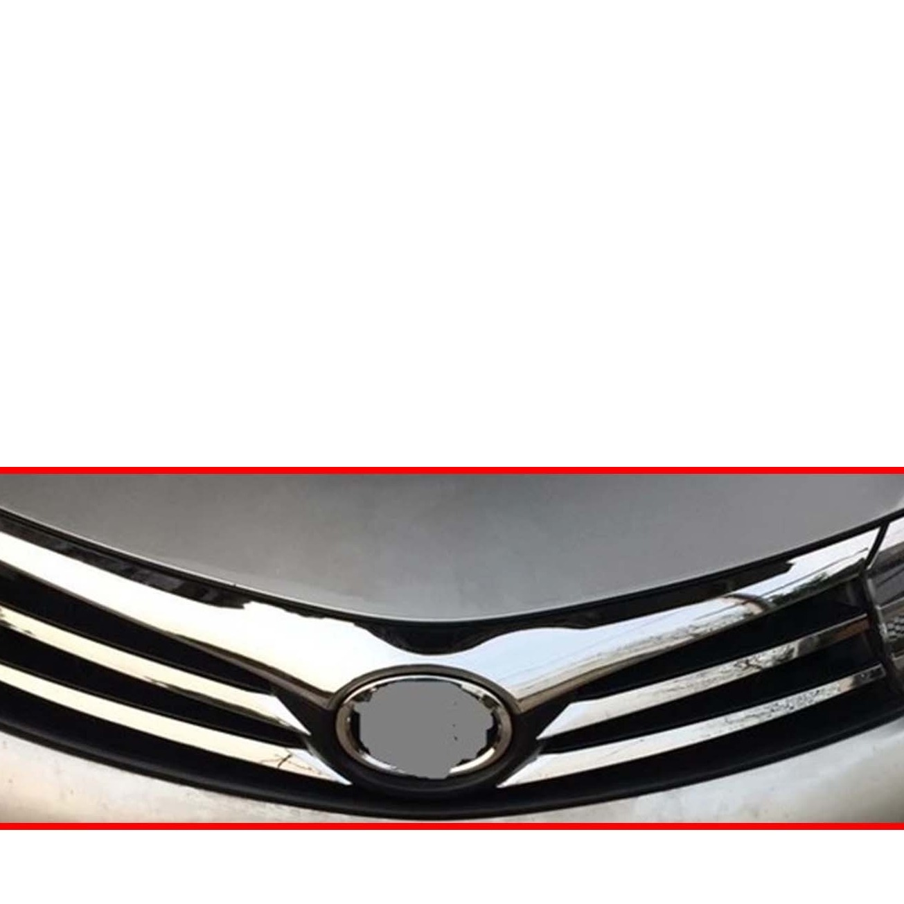 Toyota Corolla Upper Grille Chrome Trims Taiwan- Model 2017-2021