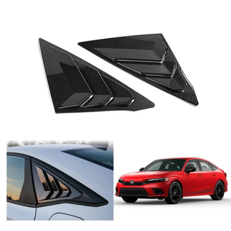 Honda Civic Quarter Louver Vent Carbon Fiber Pair- Model 2022-2023