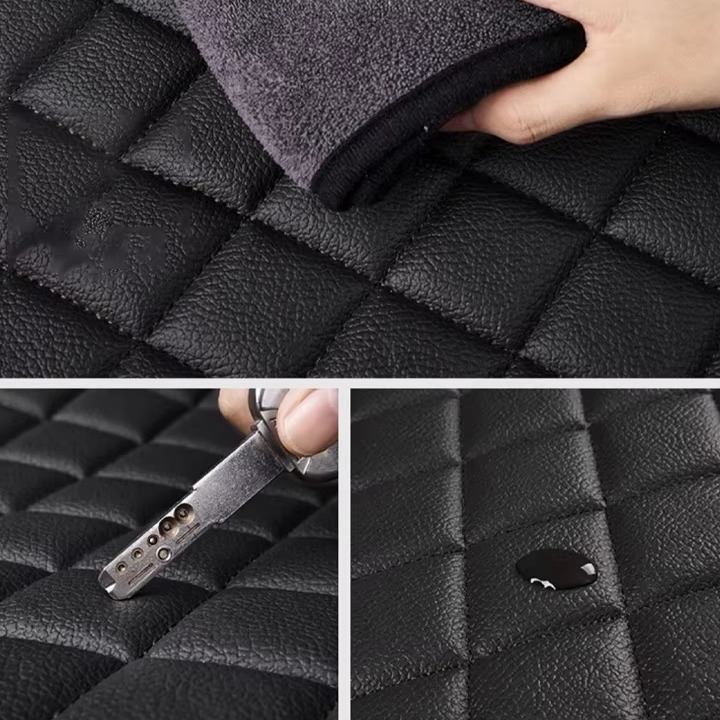 Toyota Corolla Floor Mats Dyed Pressed Design Black Model 2018