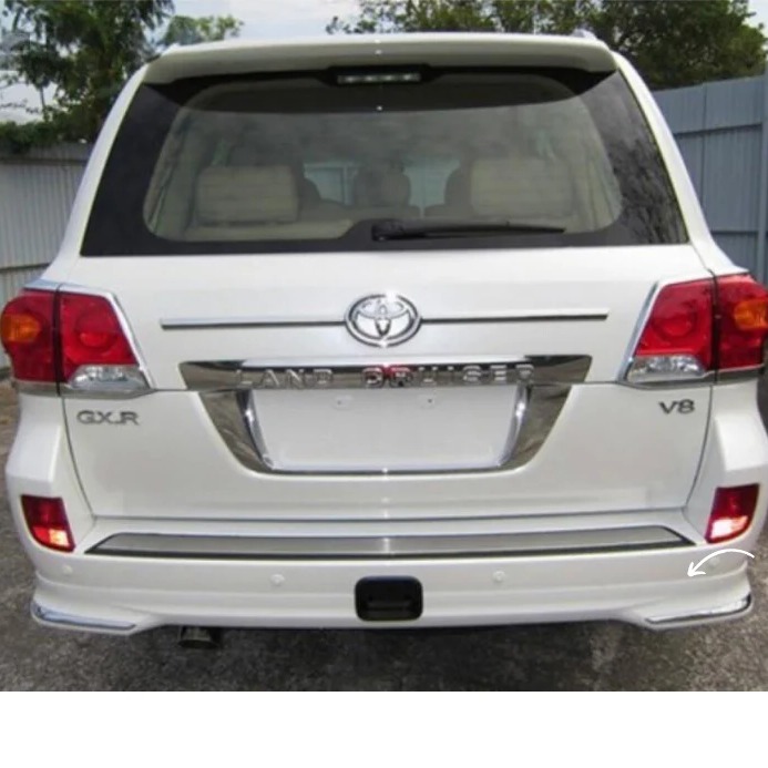 Toyota Land Cruiser FJ200 Back Body Kit / Lip GT Style White Model 2016-2021