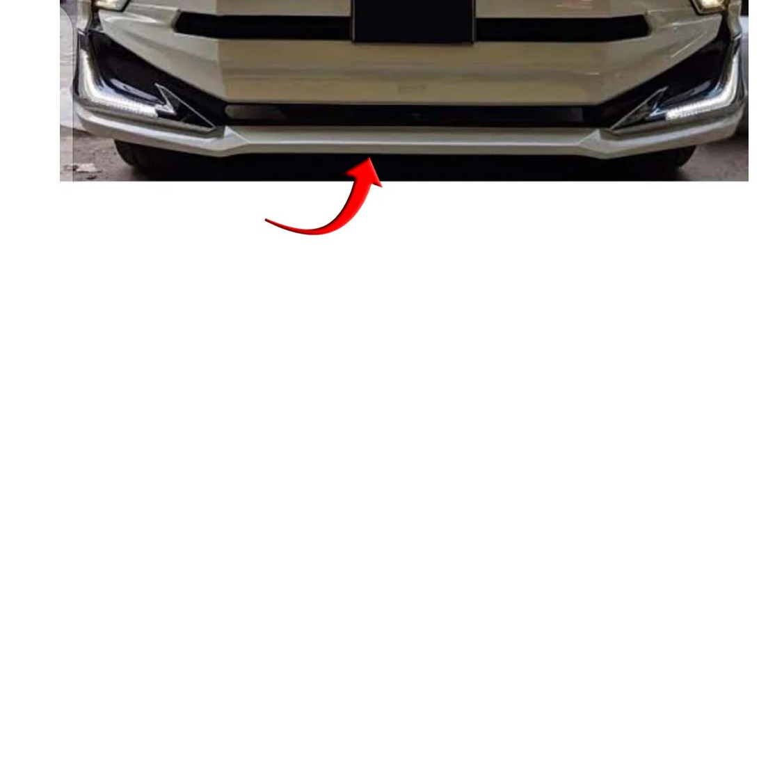 Toyota Prado FJ150 Front Body Kit / Lip OEM with LED (White) 2017-2021