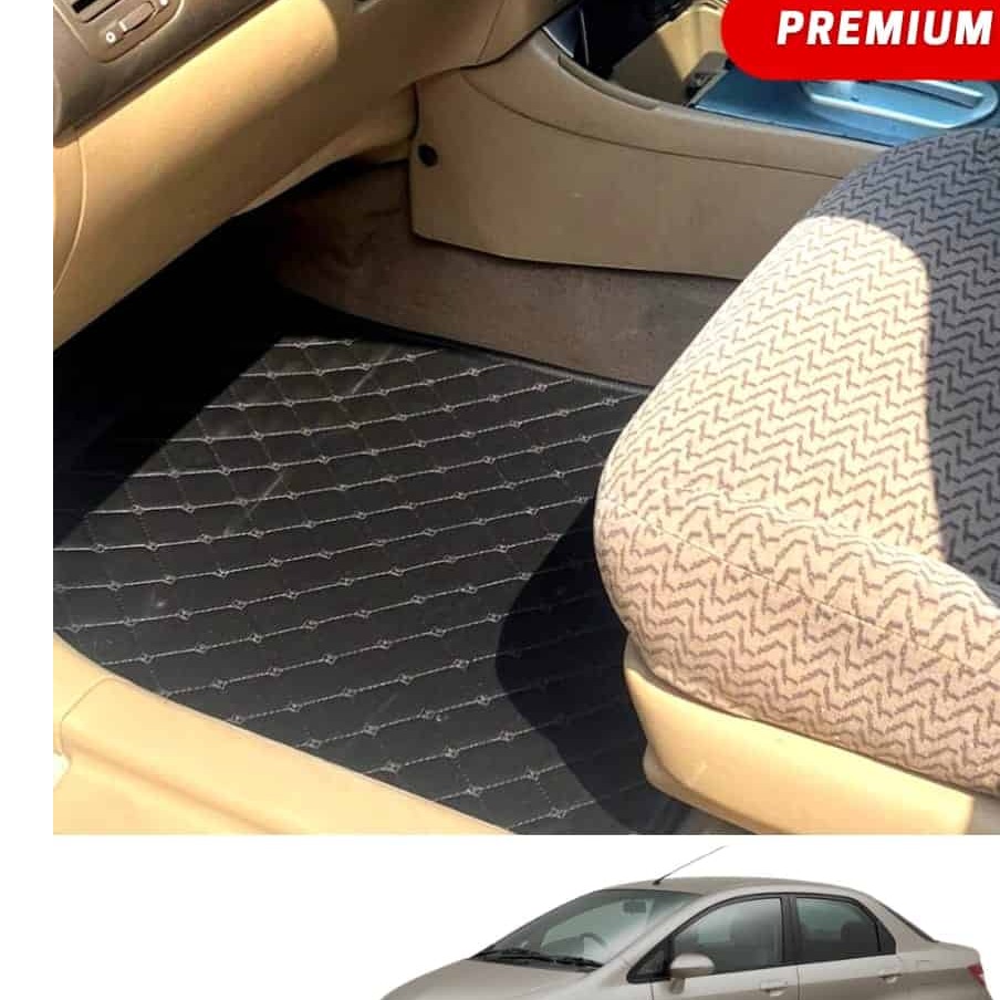 Kia Stonic 7D Eco Floor Mat Black with Black Stitch Model 2020-2022