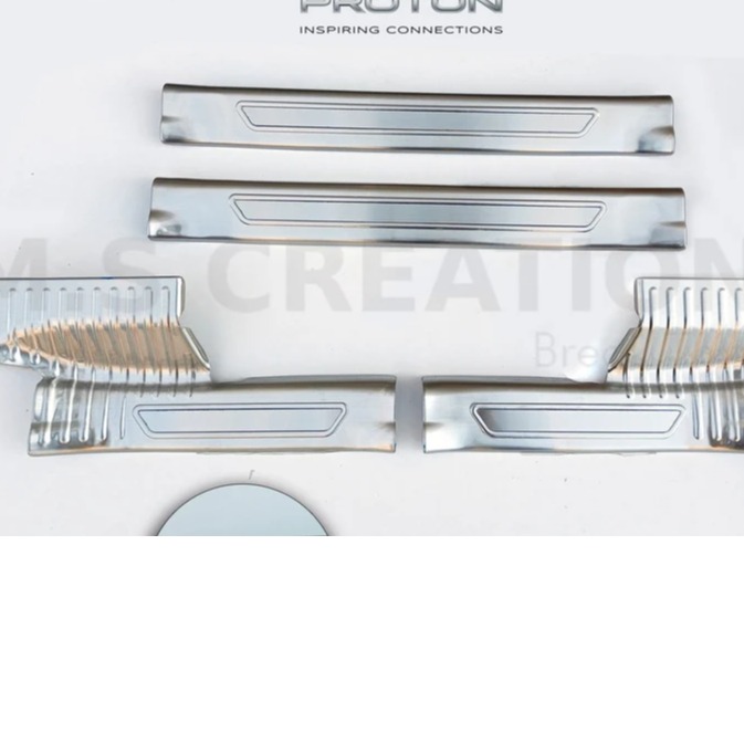 Proton X70 - Door Sills Metal Silver