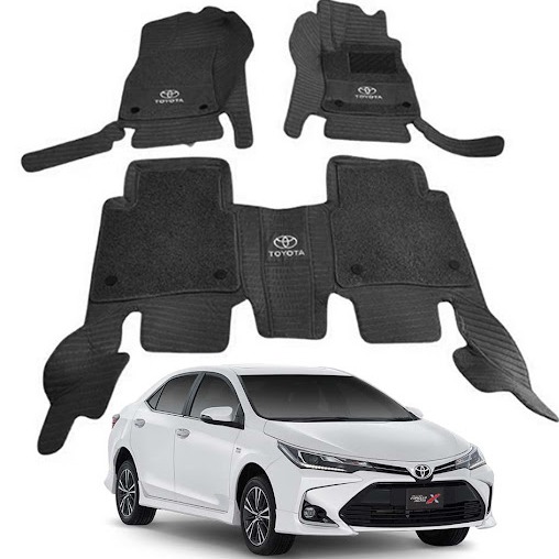 Toyota Yaris 10D Floor Mat Black 3pcs Model 2019-2023