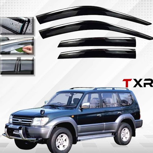 Toyota Prado FJ90 Air Press/Sunvisor TXR With Chrome Model 1996-2002