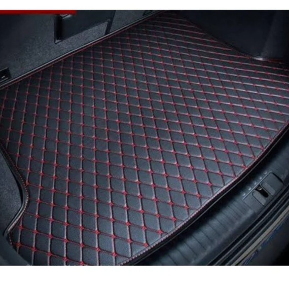 Toyota Corolla 7D Eco Trunk Mat Black With Red Stitch Model 2022-2023