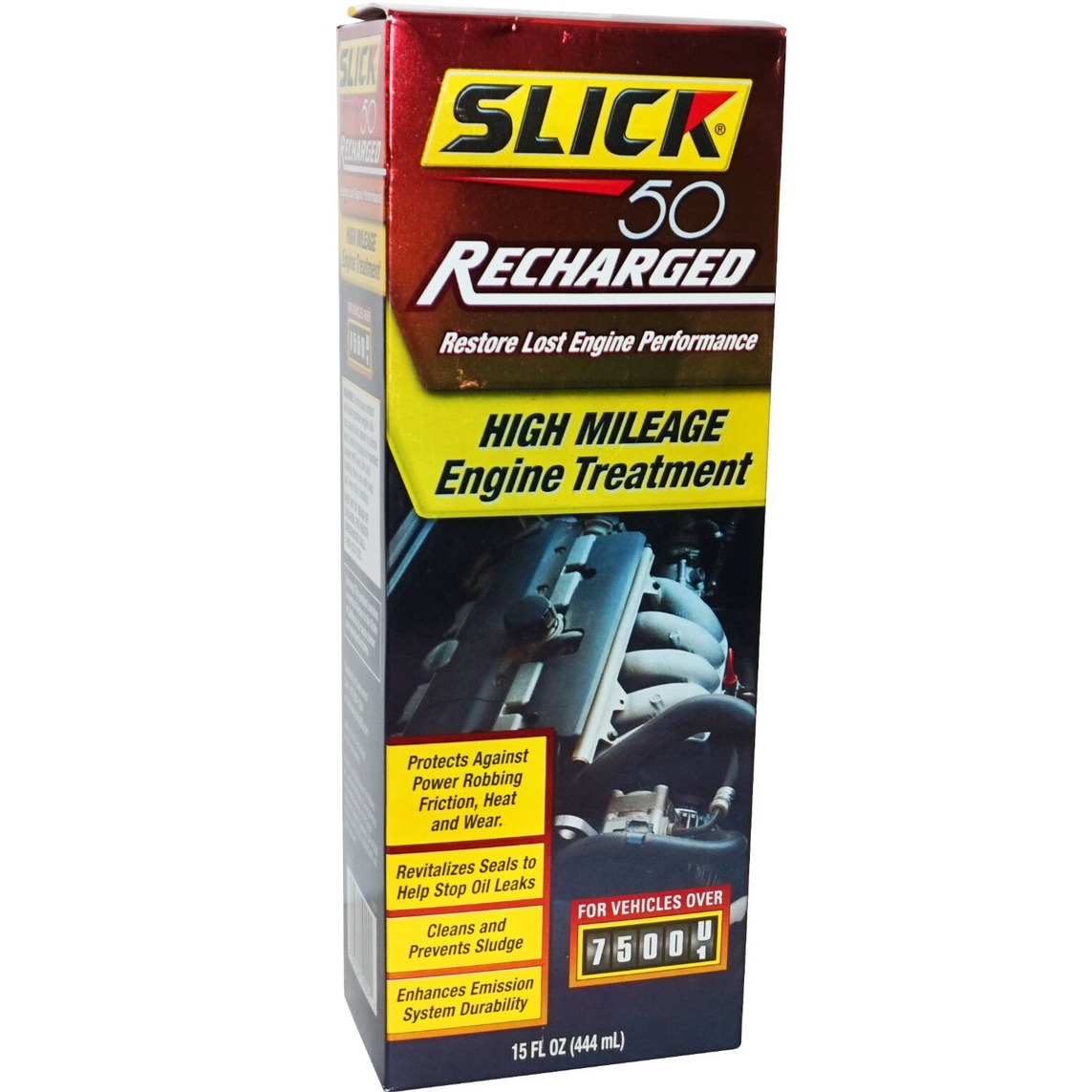 SLICK 50 RECHARGE HIGH MILEAGE FUEL SYSTEM