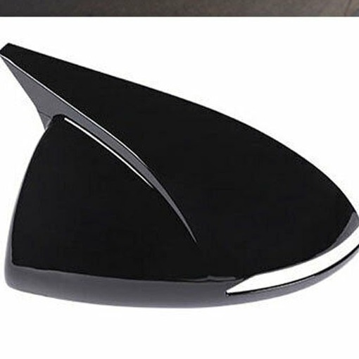Hyundai Sonata Side Mirror Cover Trim Horn Gloss Black Model 2020-2021