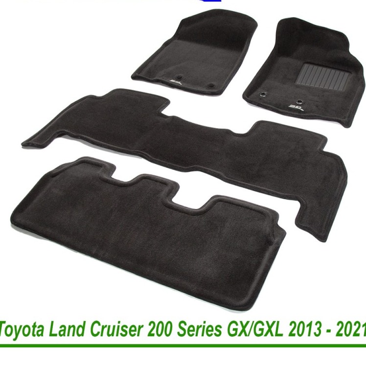 Toyota Land Cruiser FJ200 Carpet Floor Mat Irani Black/ Gray Model 2012 - 2018