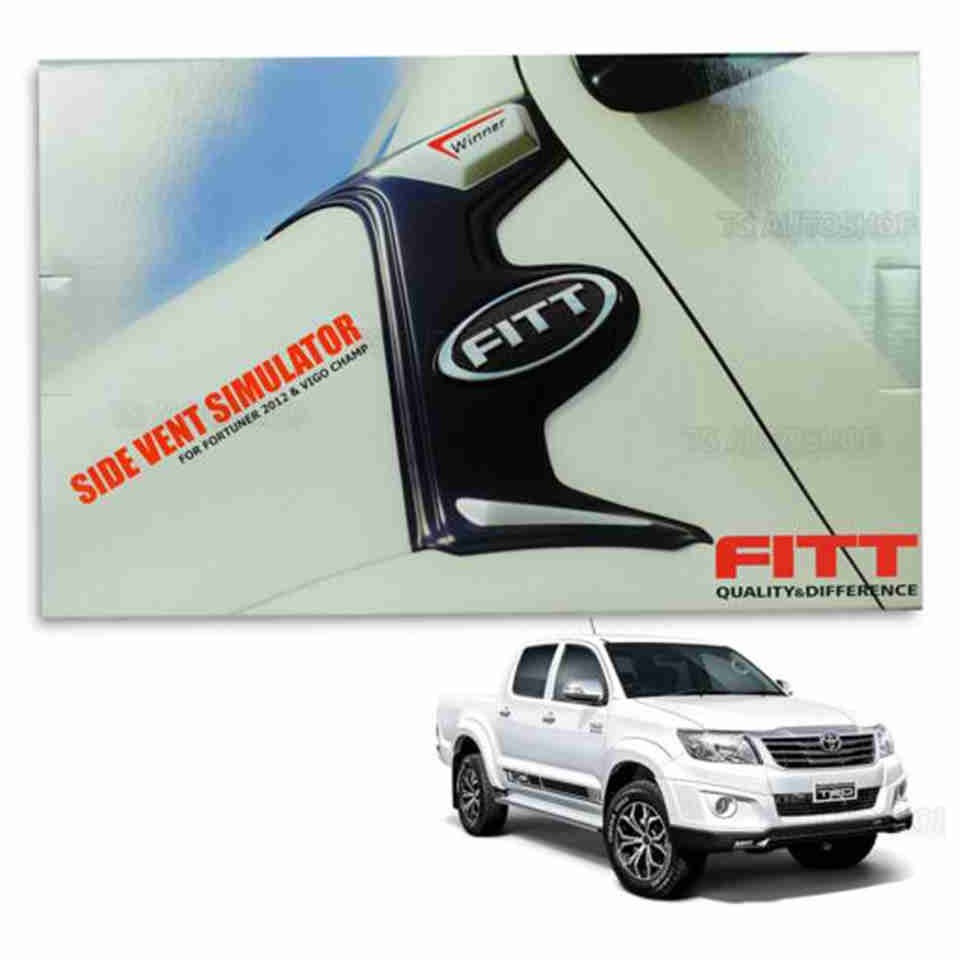 Toyota Hilux Vigo Fender Trim Fitt Style Thailand Black - Model 2016-2021