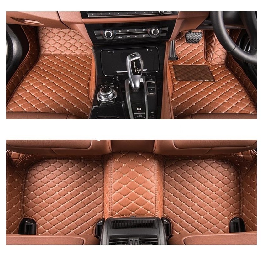 Toyota Hilux Revo 7D Floor Mat Brown with Brown 3pcs Model 2018-2021