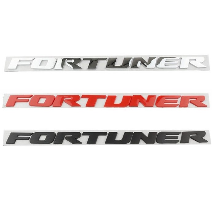 Toyota Fortuner Bonnet Monogram Black / Red
