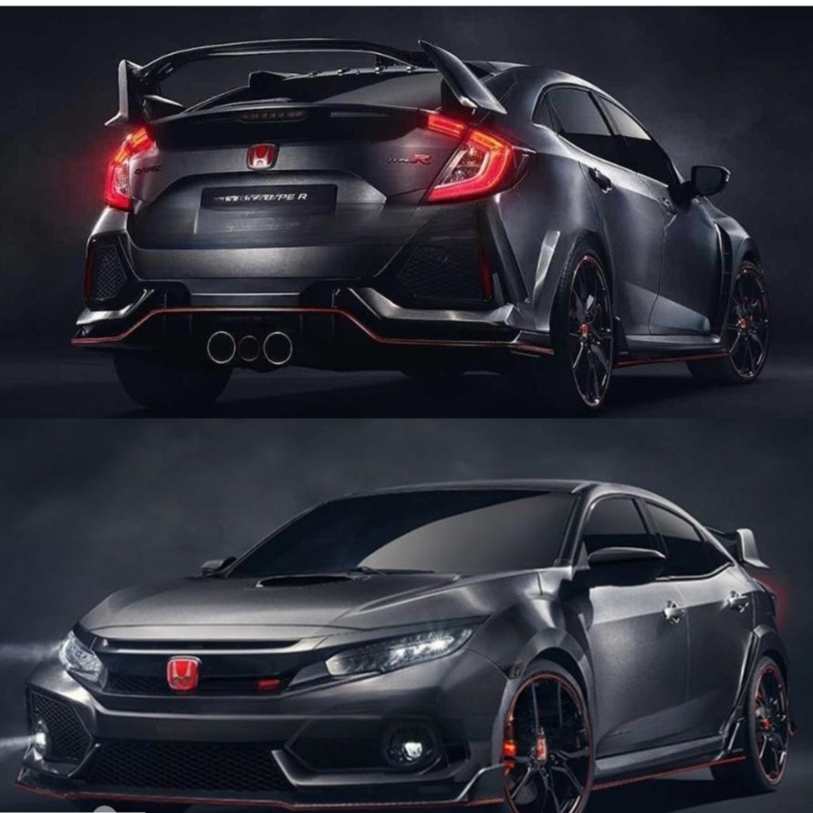Honda Civic Body Kit Type R V1 Model 2017 Unpainted