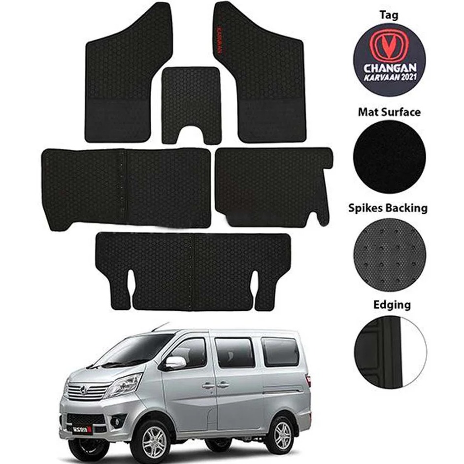 Changan Karvan Rubber Floor Mat Black Model 2019-2022