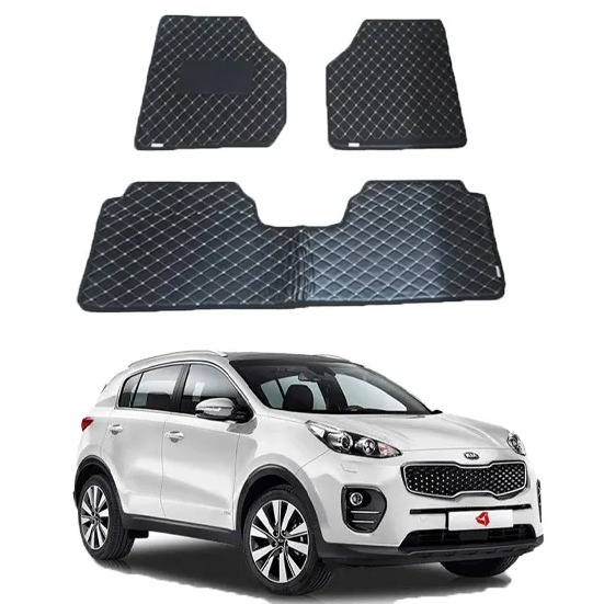 Honda Vezel 7D Eco Floor Mat Black with Black Stitch Model 2013-2021