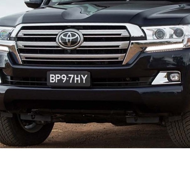 Toyota Land Cruiser FJ200 Front Body Kit / Lip Modellista with LED (Black) 2016-2021