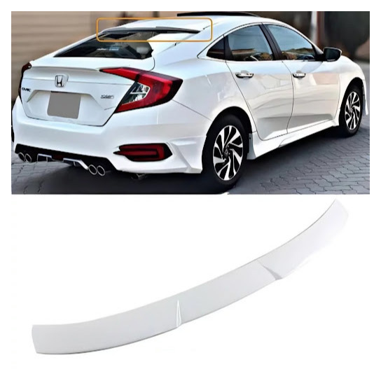 Honda Civic Roof Spoiler Unpainted Model 2013-2016 (Pk)