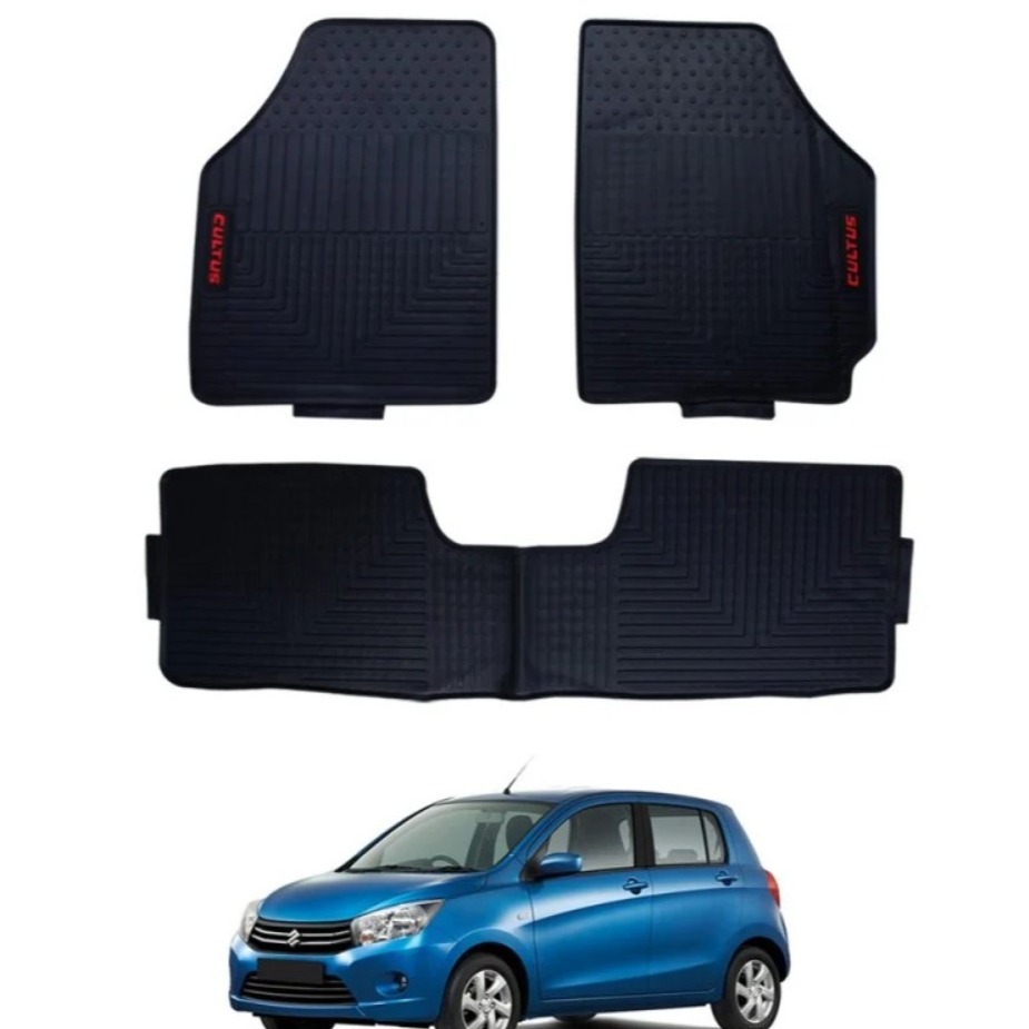 Suzuki Cultus Rubber Floor Mat Black Model 2017-2021 (imported)