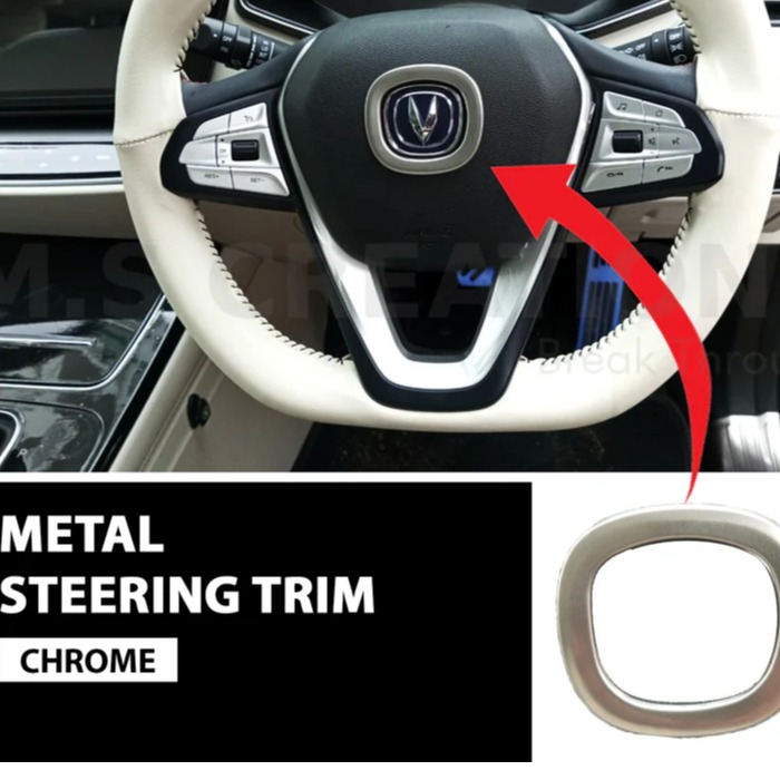 Oshan X7 Steering Trim Silver