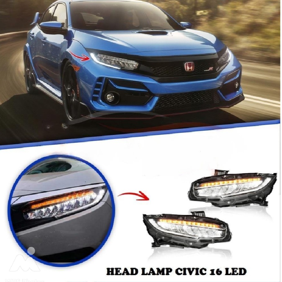 Honda Civic Head Lamps Model 2016