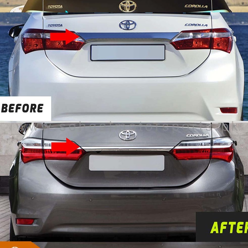Toyota Corolla Grande Trunk Garnish (Chrome) Model 2018-2021