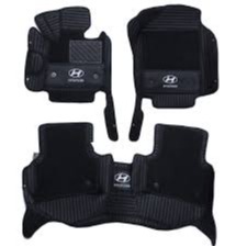 Hyundai Tucson 9D Floor Mat Black with Beige 3pcs Model 2020-2021