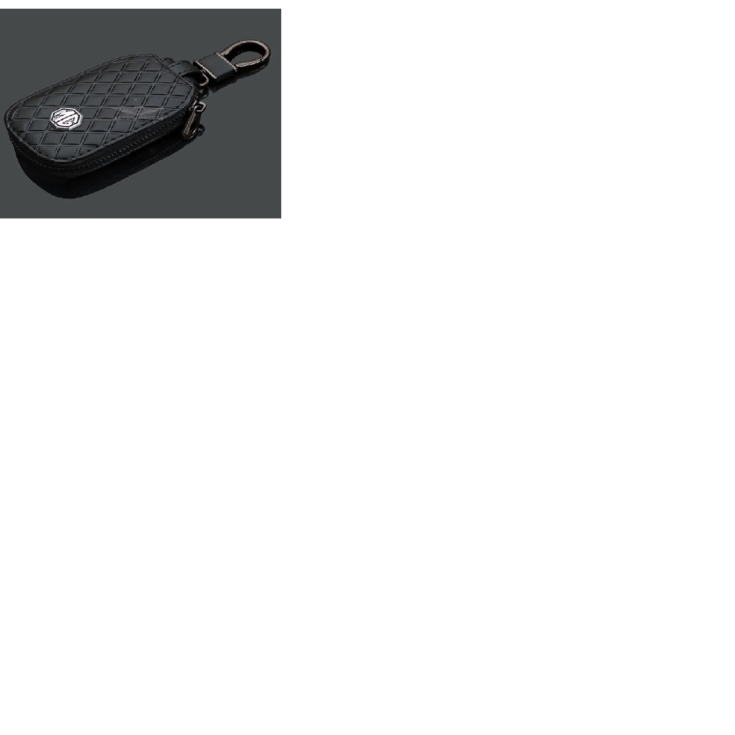 Changan Alsvin Carbon Fiber Leather Key Cover Pouch Black With Keychain Ring