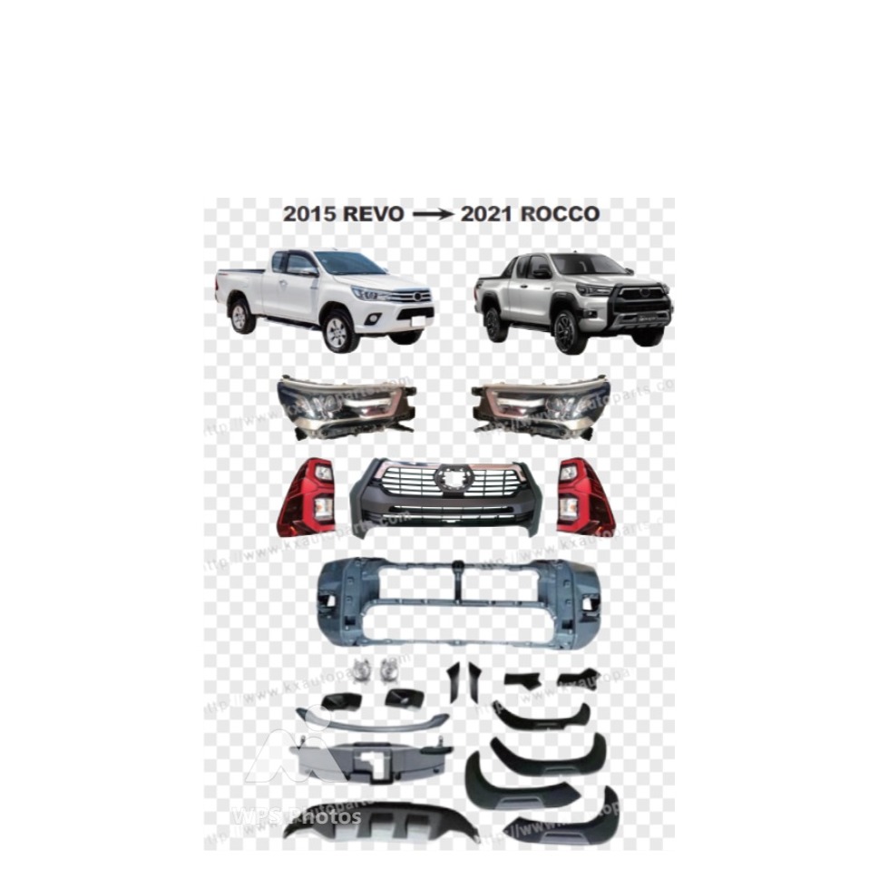 REVO 2015 TO ROCCO 2021 FACE UPLIFT WITH GRAY HEAD LAMP  W\O Grill