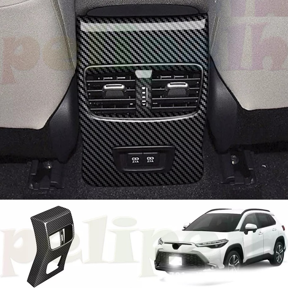 Toyota Cross Carbon Fiber Rear Air Condition Vent Panel Trim 2022-2023