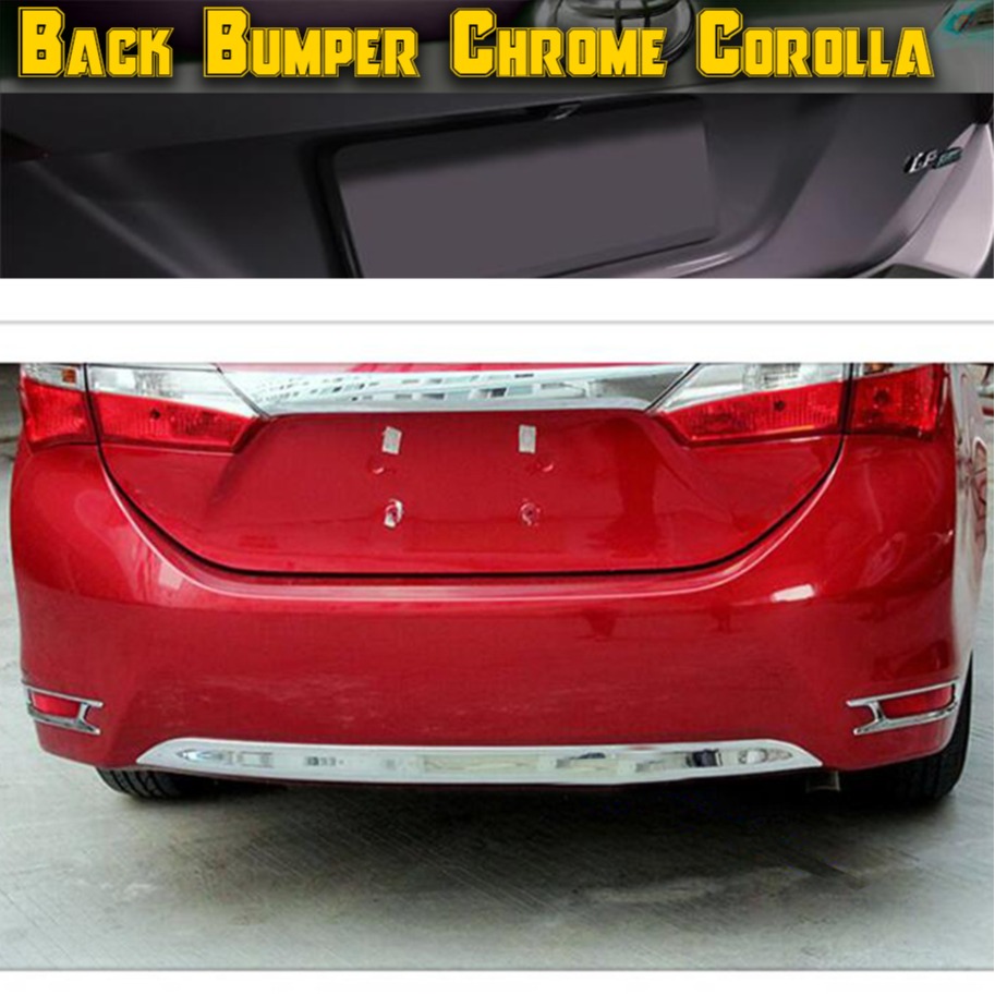 Toyota Corolla Back Bumper Lower Lip Chrome Molding Each ? Model 2014-2021