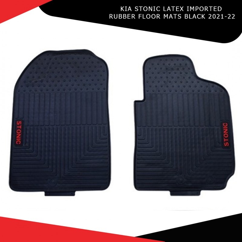 Kia Stonic Rubber Floor Mat Black (Imported)Model 2020-2022