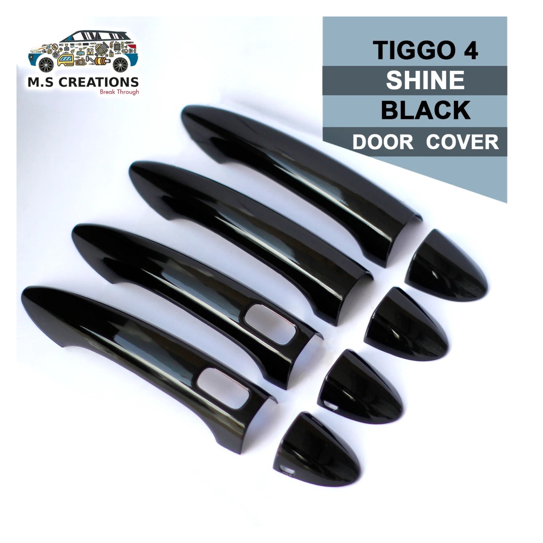 Chery Tiggo 4 Door Handle Cover Black Model 2022-2023